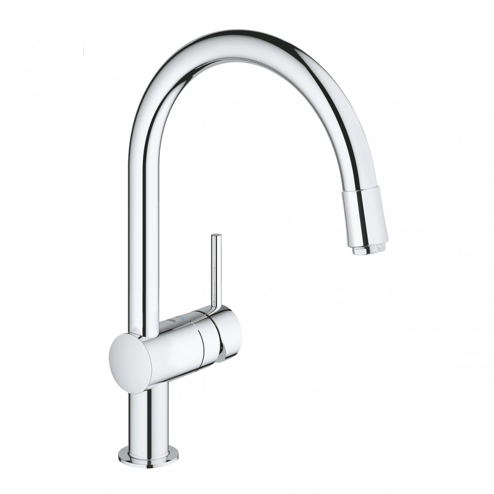 NOBILI LIVE Miscelatore Rubinetto Monocomando Lavello Con Doccetta Estraibile - Finitura Cromo, Bocca Girevole, Tecnologia WaterSaving - LV00117CR | - Forniture Idrauliche Ed Arredobagno